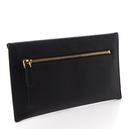 Prada Vitello Move Envelope Wallet Black 2 of 6