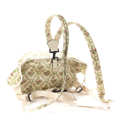 Gucci X MLB Satin Floral Print NY Yankees Patch Convertible Belt Bag Ivory Green 3 of 10