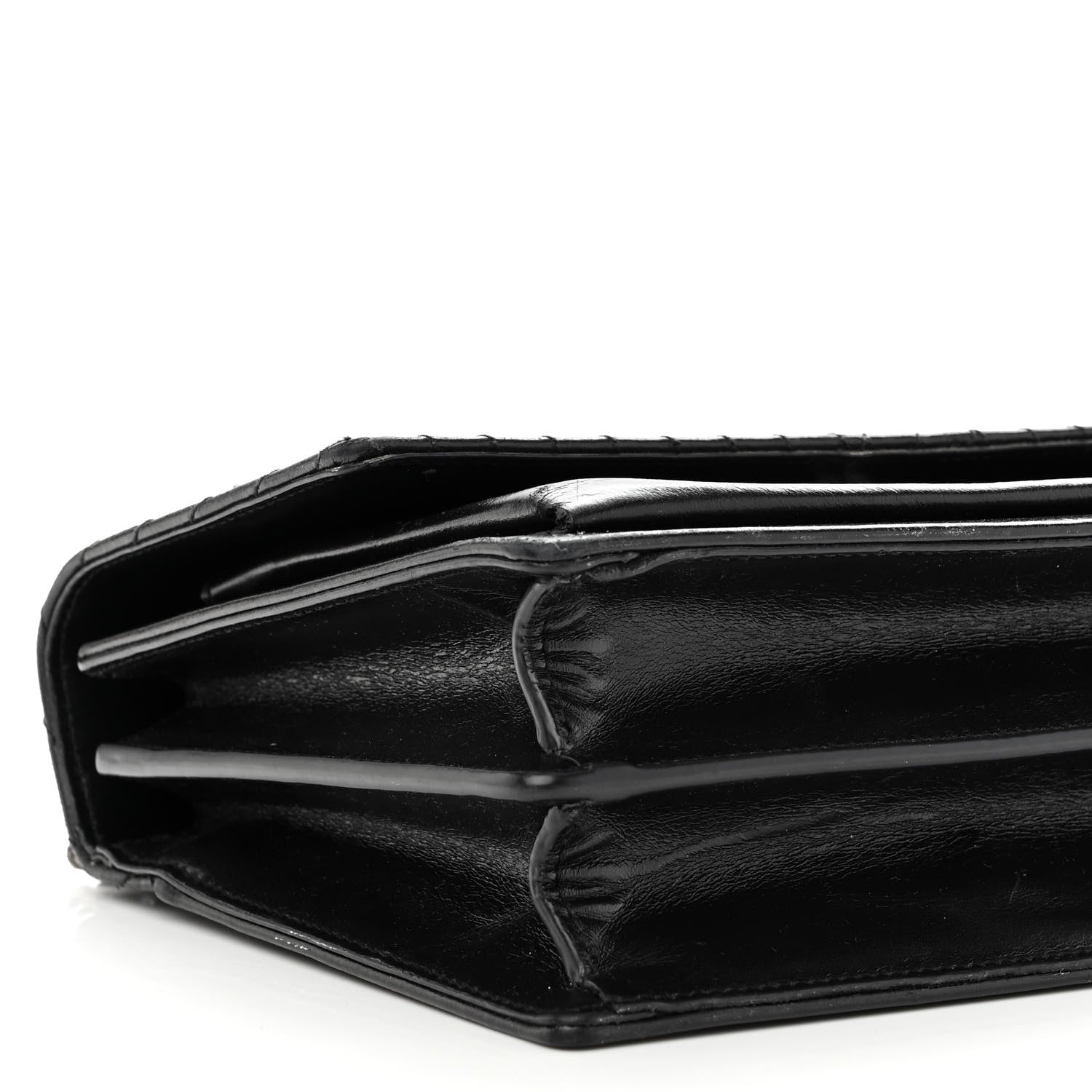 Saint Laurent Lambskin Mixed Quilted Medium Monogram Sunset Black 8 of 10