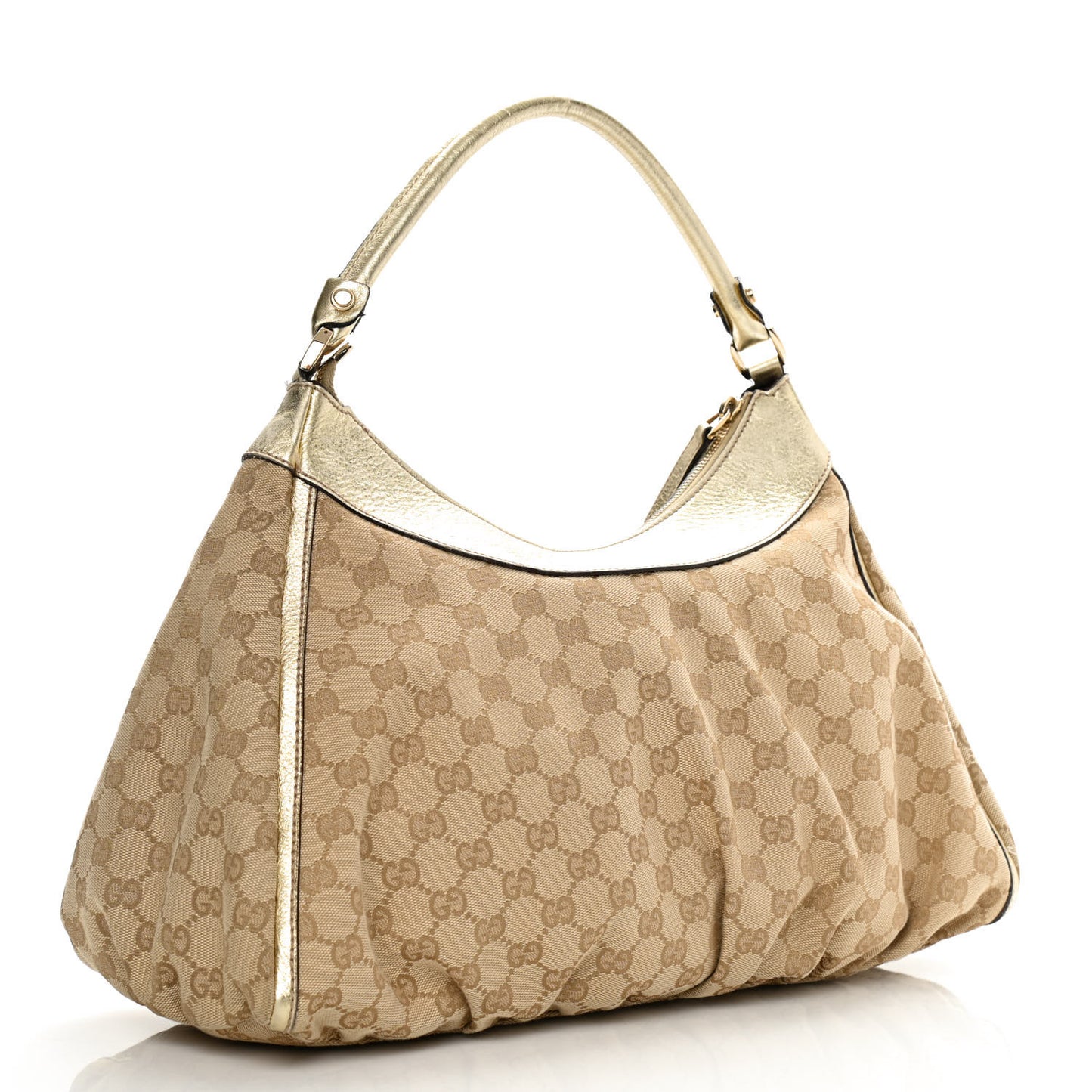 Monogram Large D Gold Hobo Gold