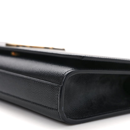 Saint Laurent Grain De Poudre Monogram Cassandre Clutch Black 8 of 10