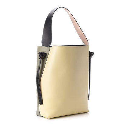 Celine Shiny Smooth Calfskin Small Twisted Cabas Light Khaki Cream 3 of 9
