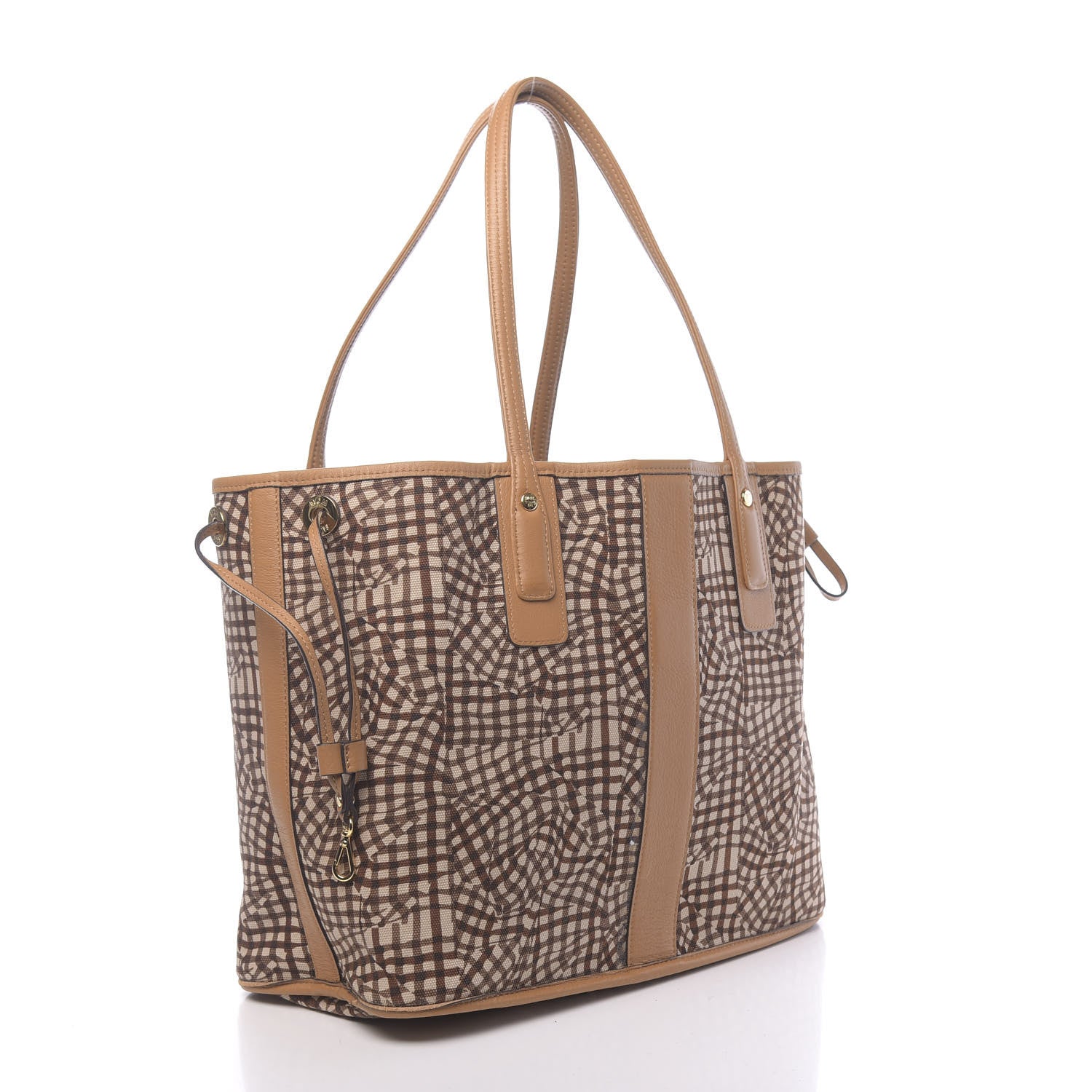 MCM Visetos Medium Liz Reversible Shopper Tote Cognac 6 of 16
