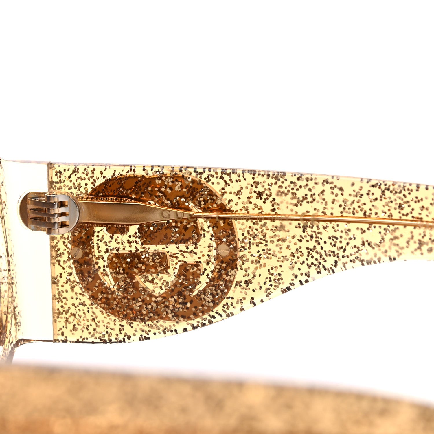 Gucci Acetate Pineapple GG0150/S Sunglasses Gold 6 of 6