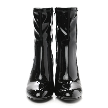 Louis Vuitton Patent Silhouette Ankle Boots 36 Black 2 of 8