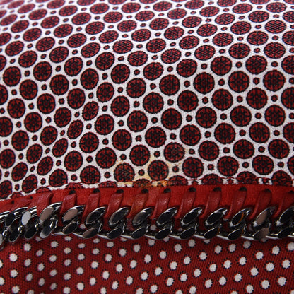 Stella McCartney Cotton Canvas Printed Big Falabella Tote Red 9 of 9