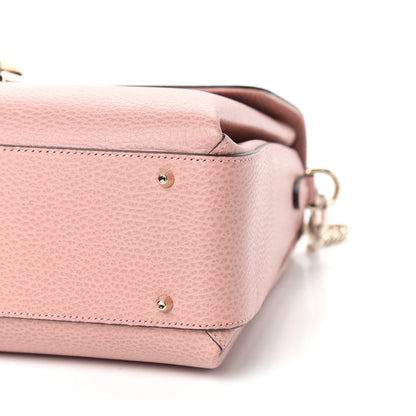 Gucci Dollar Calfskin Medium Interlocking G Top Handle Shoulder Bag Soft Pink 9 of 10