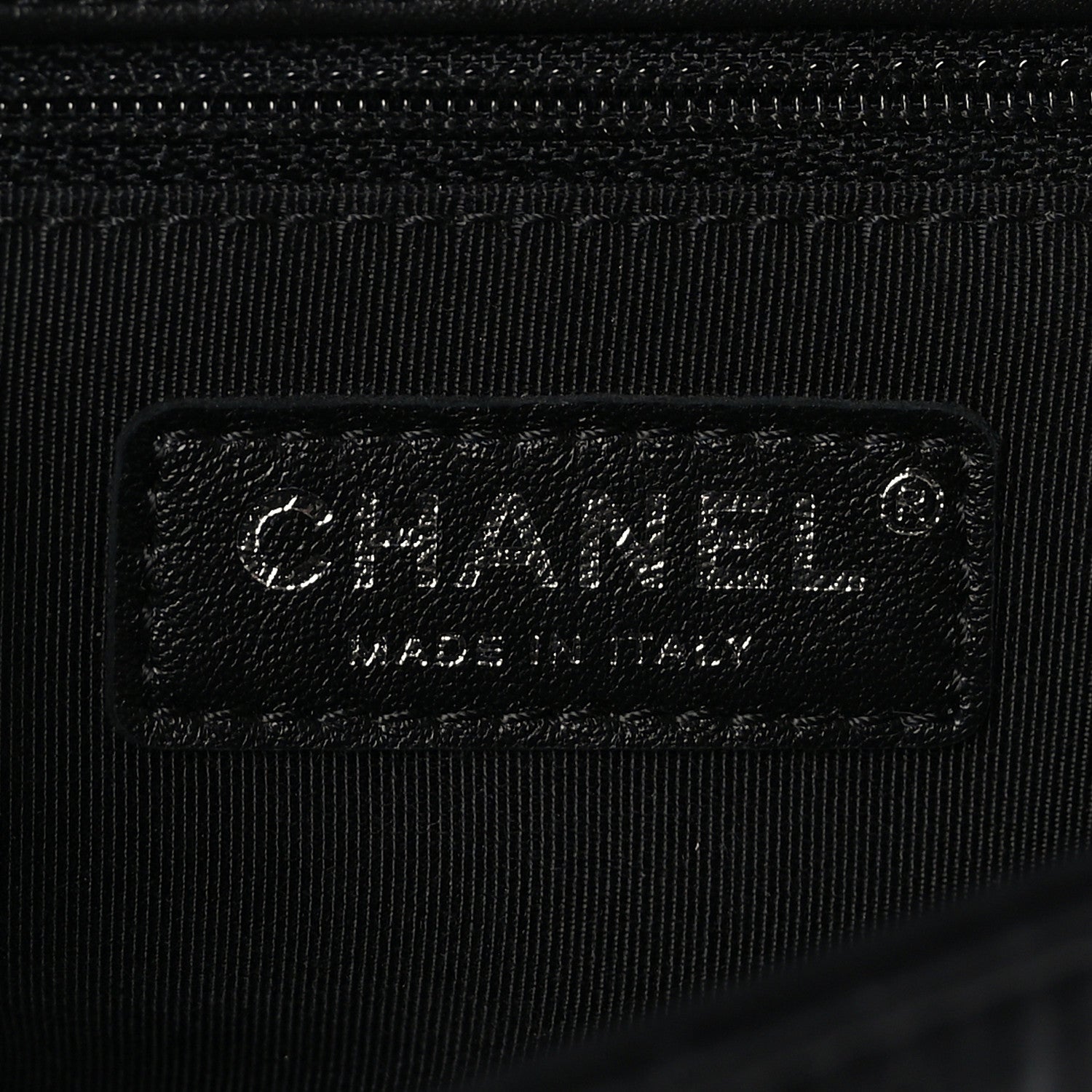 Chanel Crumpled Calfskin Medium Chain All Over Flap Black 7 of 9