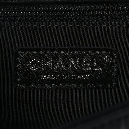 Chanel Crumpled Calfskin Medium Chain All Over Flap Black 7 of 9