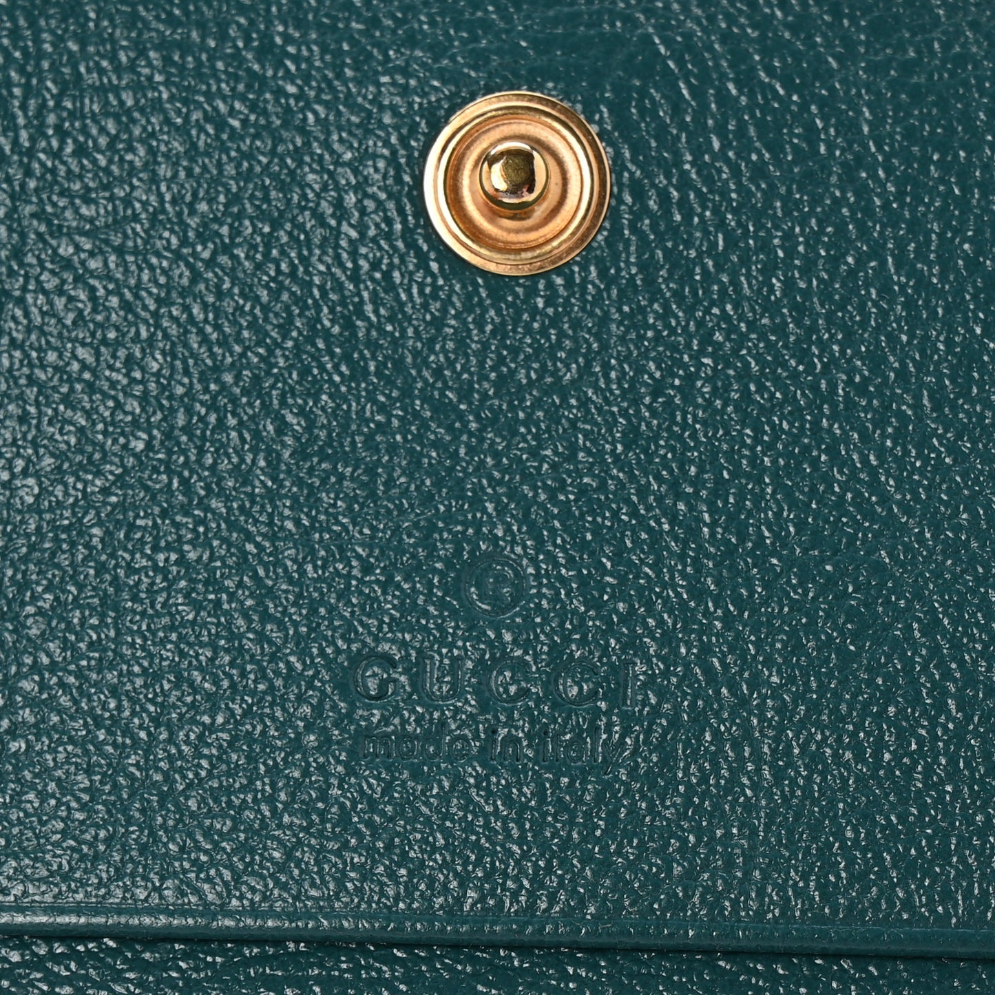 Azalea Calfskin Enamel Matelasse Diagonal Torchon GG Marmont Card Case Imperial Blue Pavone