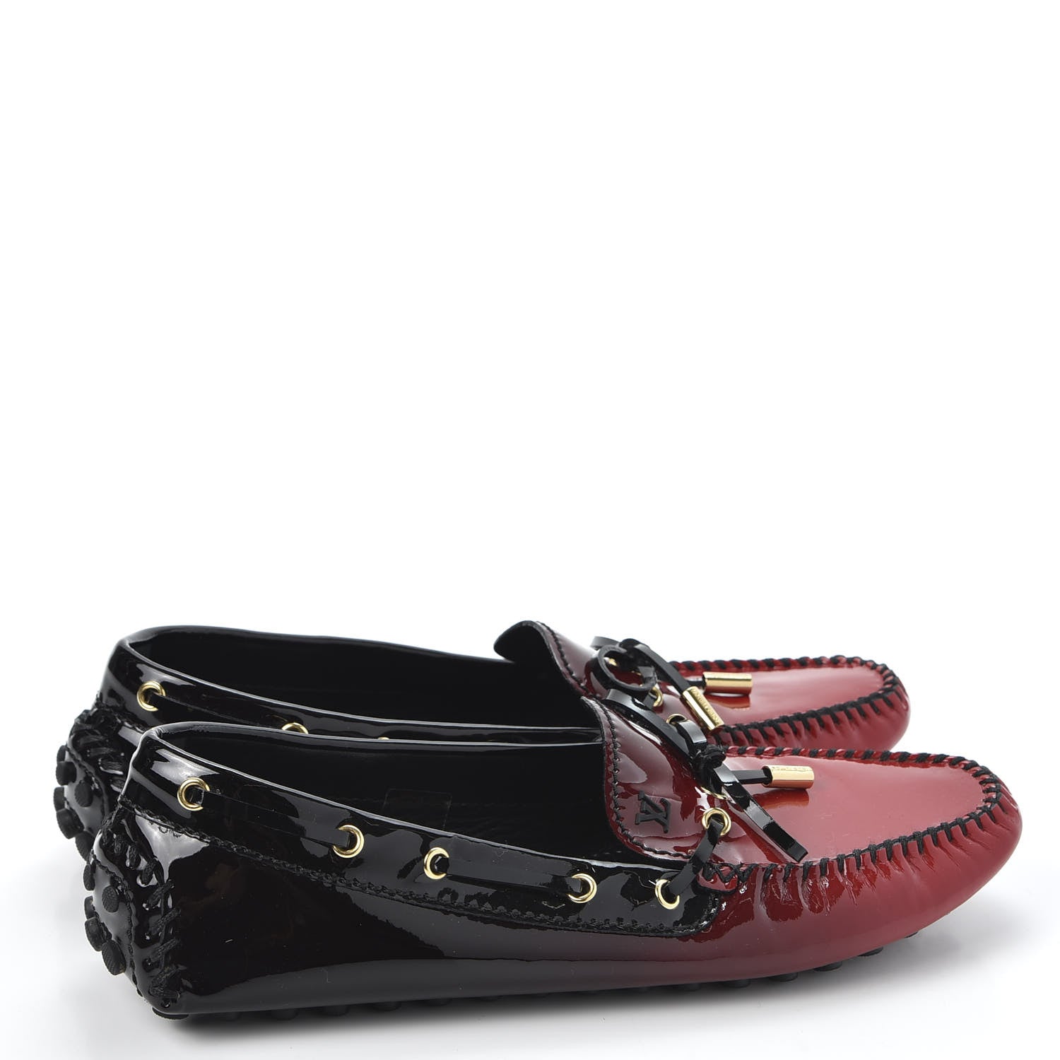 Louis Vuitton Patent Gloria Loafers 39 Red 4 of 9