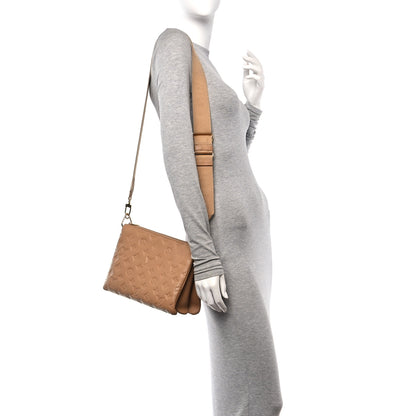 Louis Vuitton Lambskin Embossed Monogram Coussin PM Camel 2 of 12
