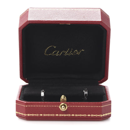 Cartier 18K White Gold Small LOVE Hoop Earrings 5 of 5