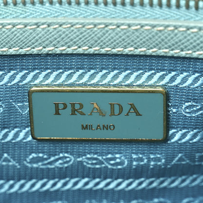 Prada Saffiano Lux Galleria Small Double Zip Tote Turchese 6 of 10