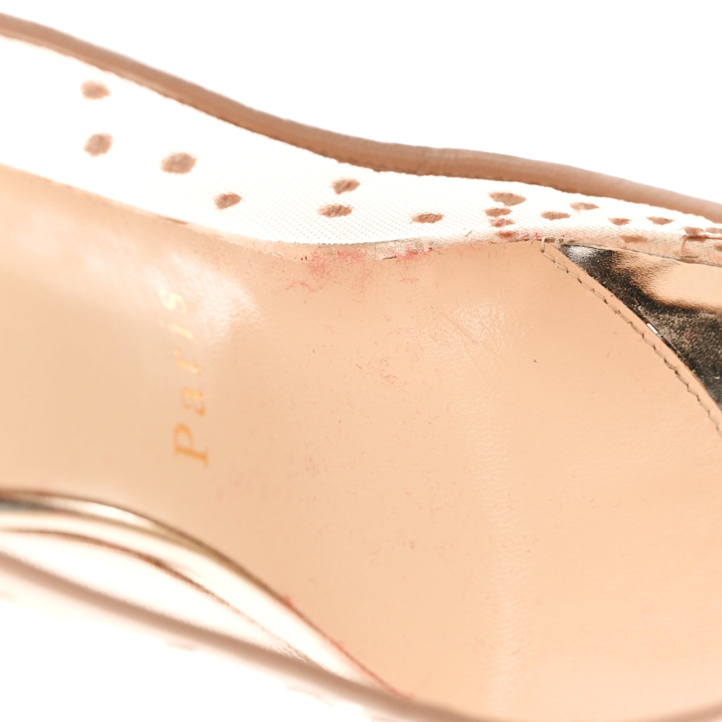 Rete Glitter Mini Specchio Strass Follies 100 Pumps 35.5 Pearl