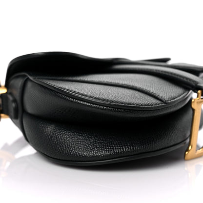Christian Dior Grained Calfskin Mini Saddle Bag Black 7 of 8