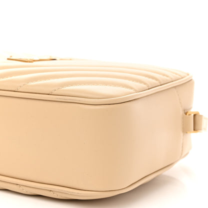 Saint Laurent Calfskin Matelasse Monogram Lou Camera Bag Dark Beige 10 of 11