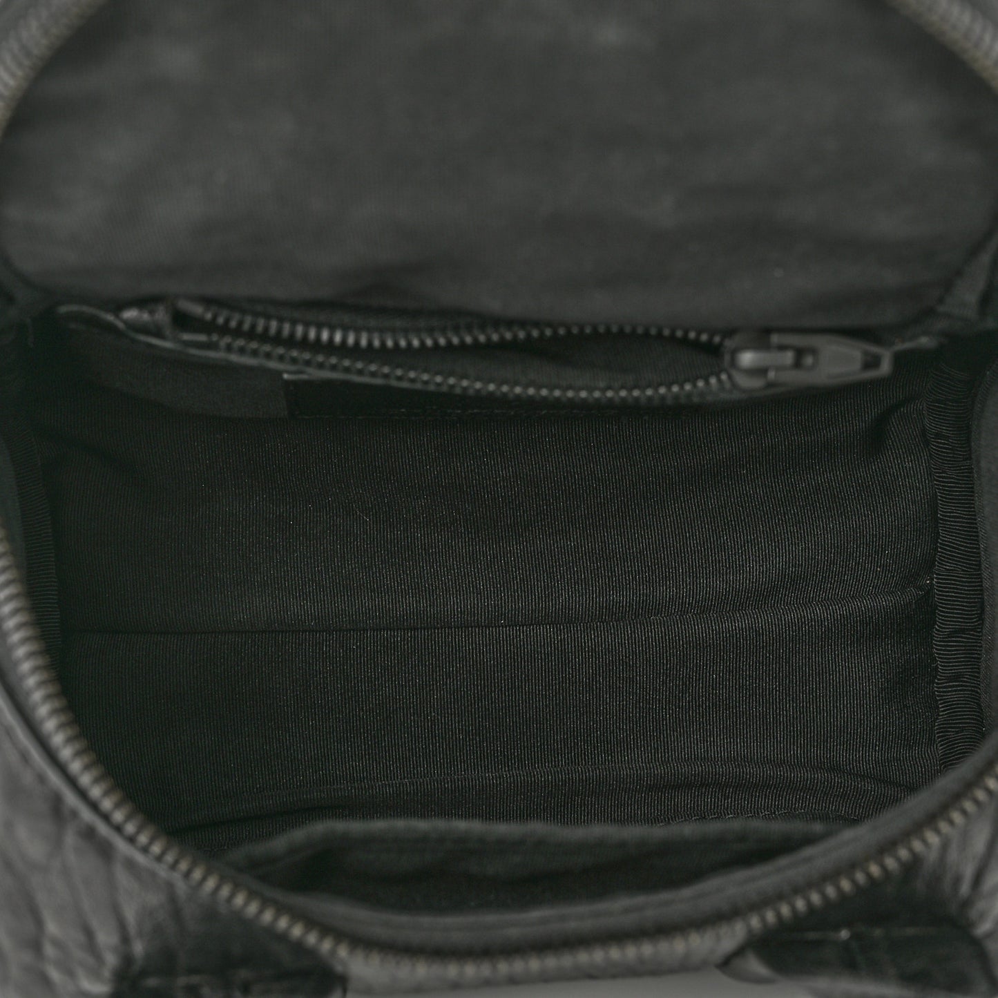 Pebbled Lambskin Mini Rockie Black Matte Black Hardware