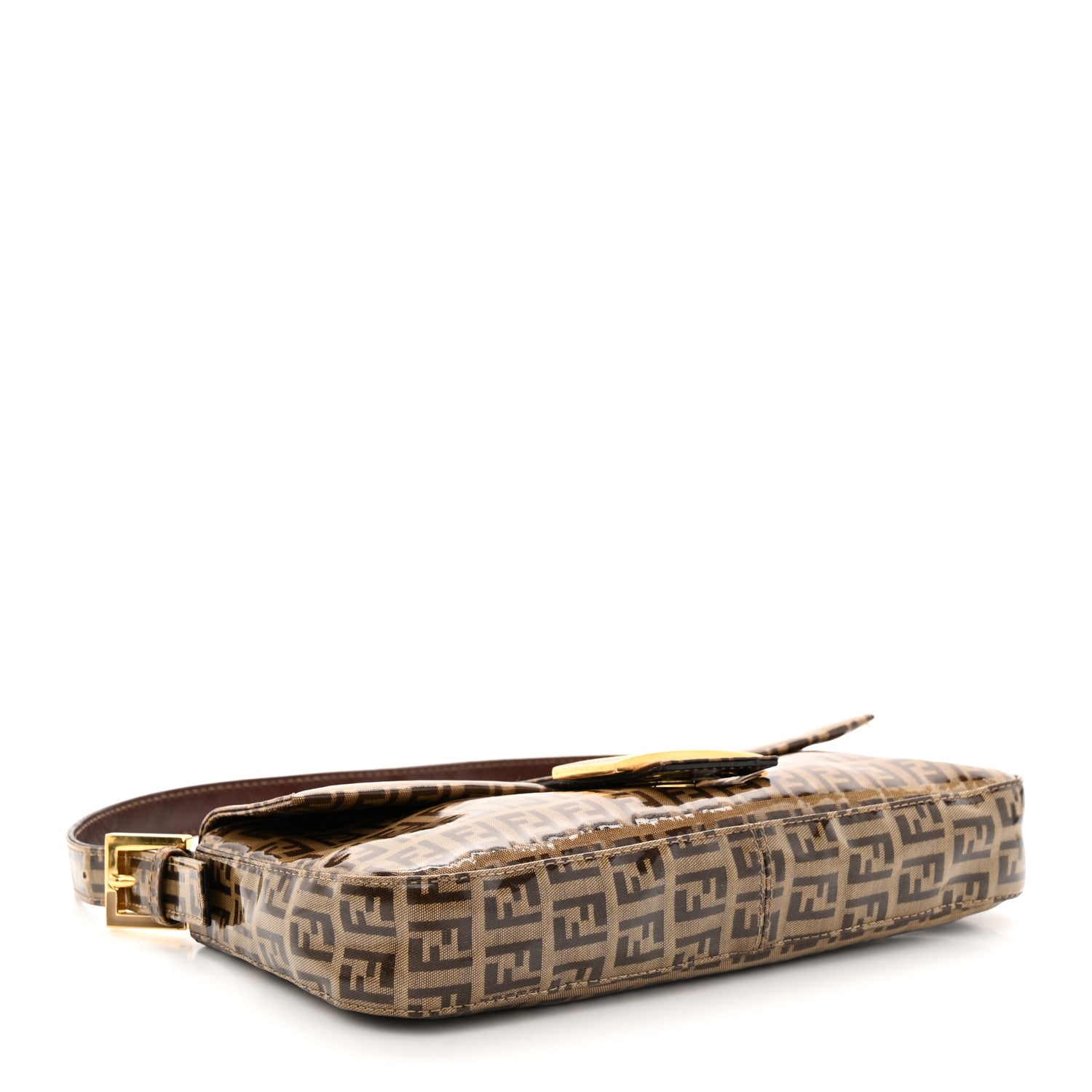 Fendi Vinyl Zucchino Baguette Tobacco 4 of 14