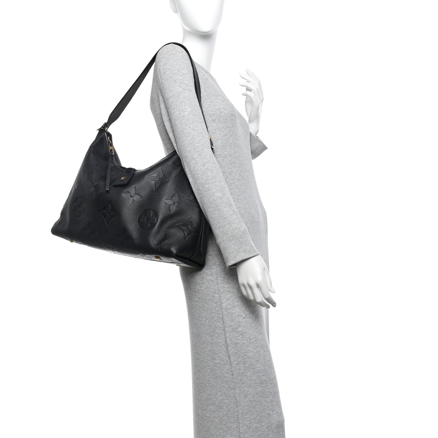 Louis Vuitton Empreinte Monogram Giant CarryAll MM Black 2 of 14