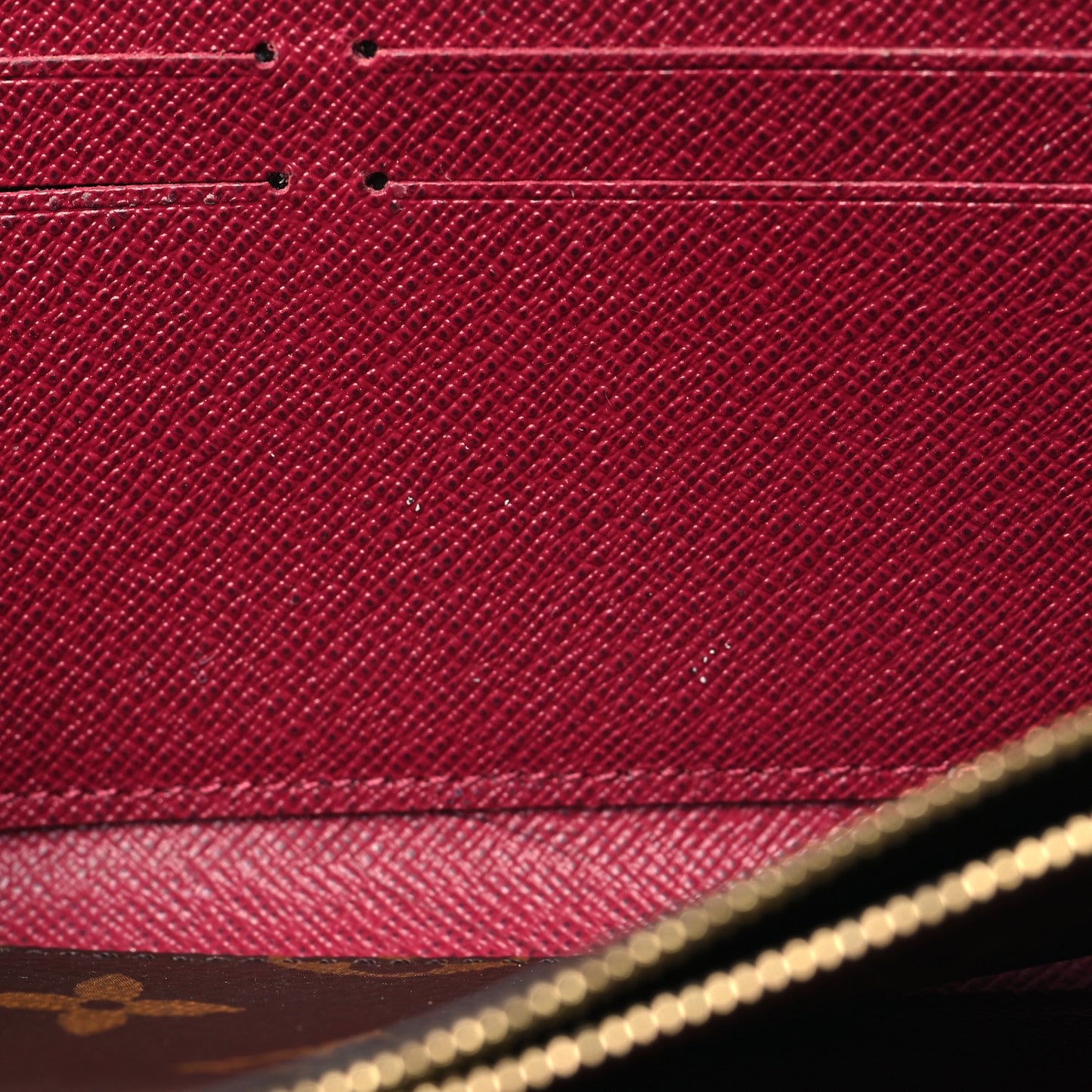 Monogram Clemence Wallet Fuchsia
