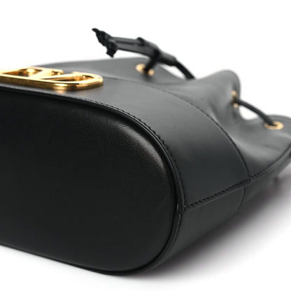 Valentino Garavani Nappa Mini VLogo Signature Chain Bucket Bag Black 9 of 11