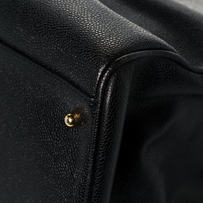 Chanel Caviar XL Weekender Bag Black 12 of 16