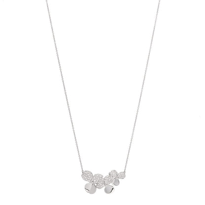 Tiffany Platinum Diamond Mini Paper Flowers Cluster Pendant Necklace 1 of 6