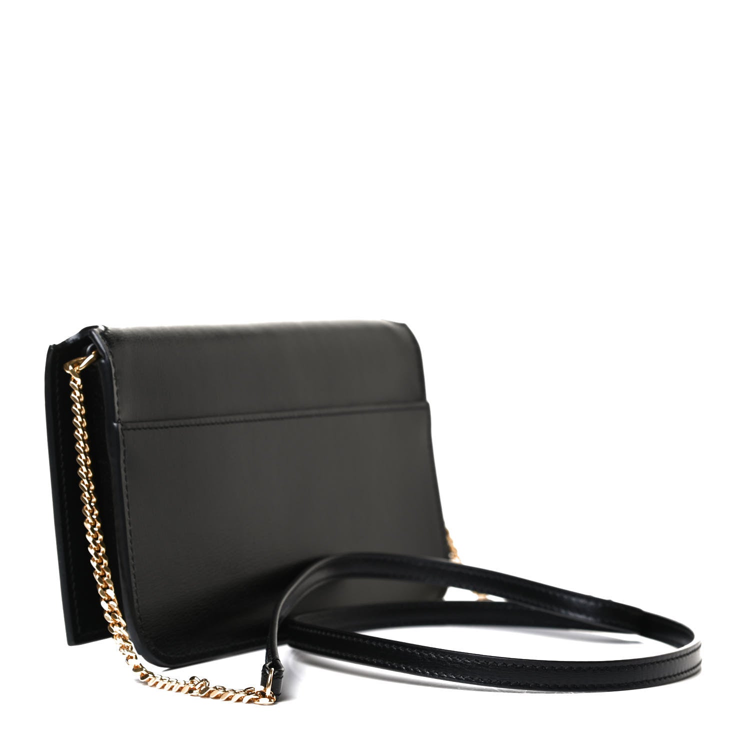 Saint Laurent Smooth Calfskin Monogram Phone Holder Crossbody Black 5 of 13