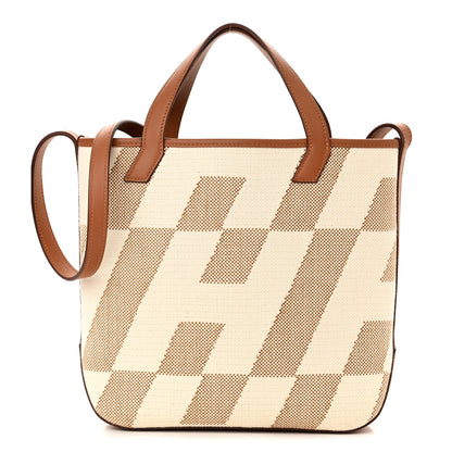 Hermes Swift Toile H Cabas H En Biais 27 Ecru Naturel Gold 1 of 11