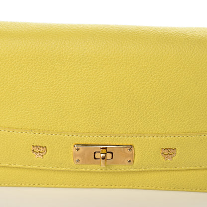 MCM Calfskin Chain Wallet Yellow 11 of 20