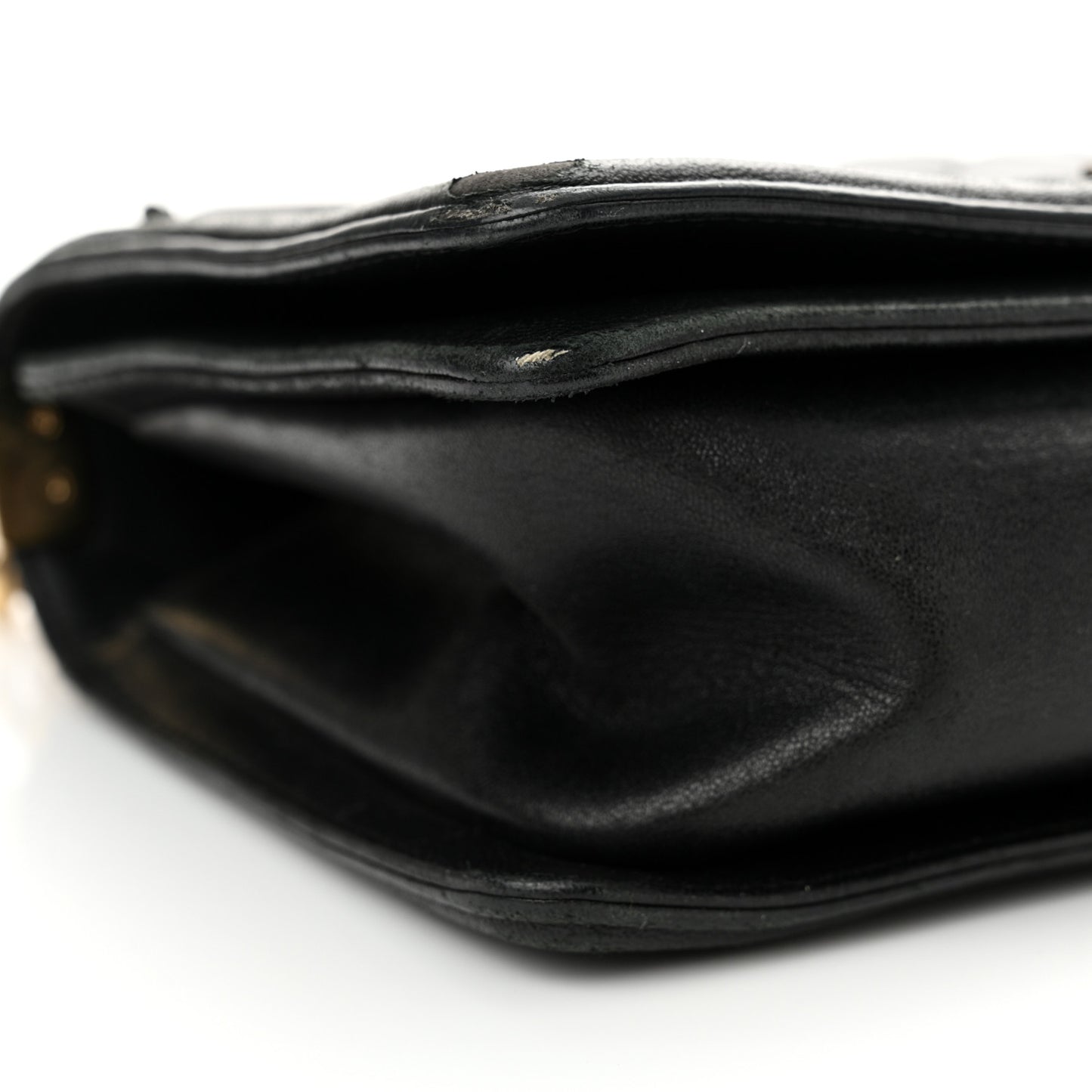 Lambskin Quilted Medium Boy Flap Black