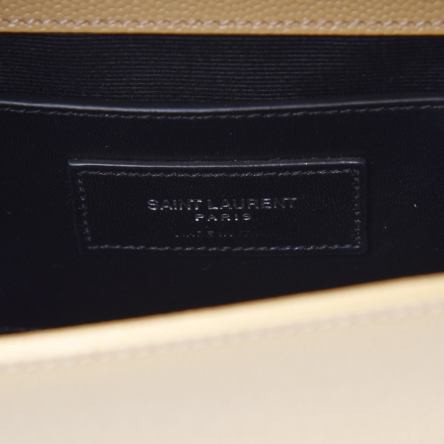 Grain De Poudre Classic Kate Monogram Clutch Nude Powder