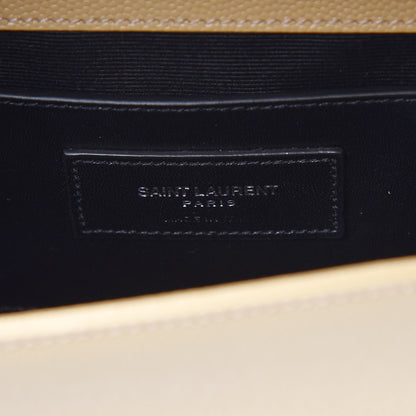 Saint Laurent Grain De Poudre Classic Kate Monogram Clutch Nude Powder 6 of 8