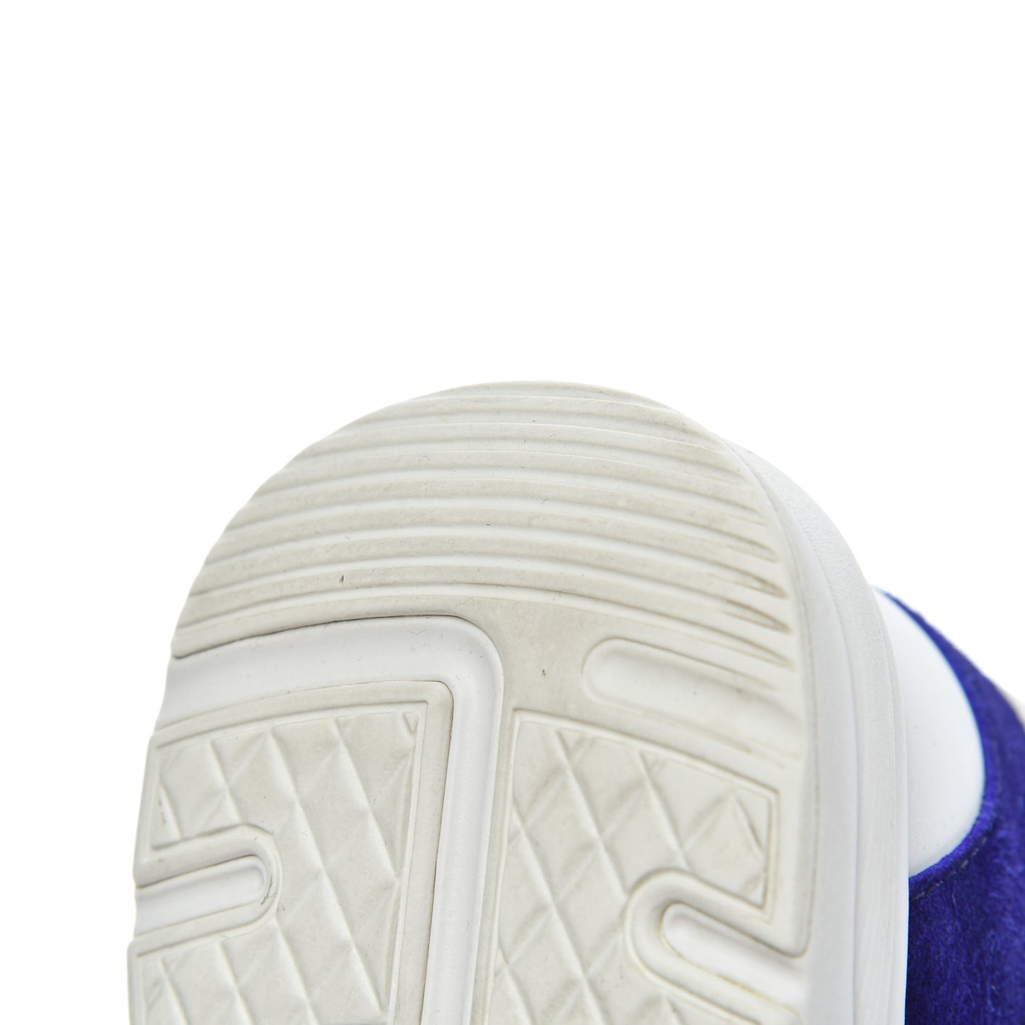 Nylon Lambskin Suede Calfskin Womens Logo Sneakers 39 Blue Coral