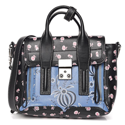 3.1 Phillip Lim 3.1 Calfskin Floral Print Mini Pashli Multicolor 1 of 10