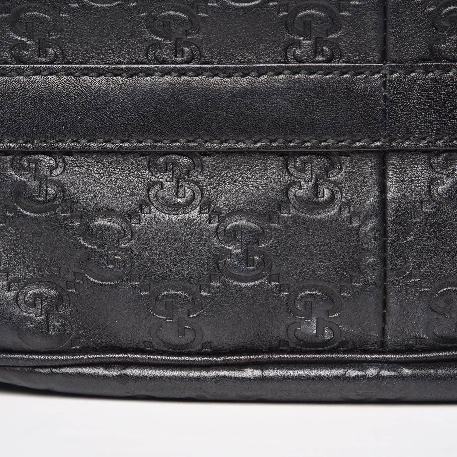 Gucci Guccissima Medium GG Twins Hobo Black 9 of 10