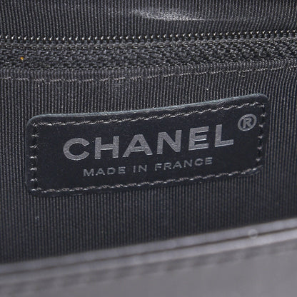 Chanel Calfskin Quilted New Medium Boy Top Handle Flap Black 8 of 11