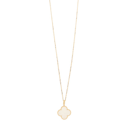 Van Cleef & Arpels 18K Yellow Gold Mother of Pearl Magic Alhambra Long Necklace 1 of 7