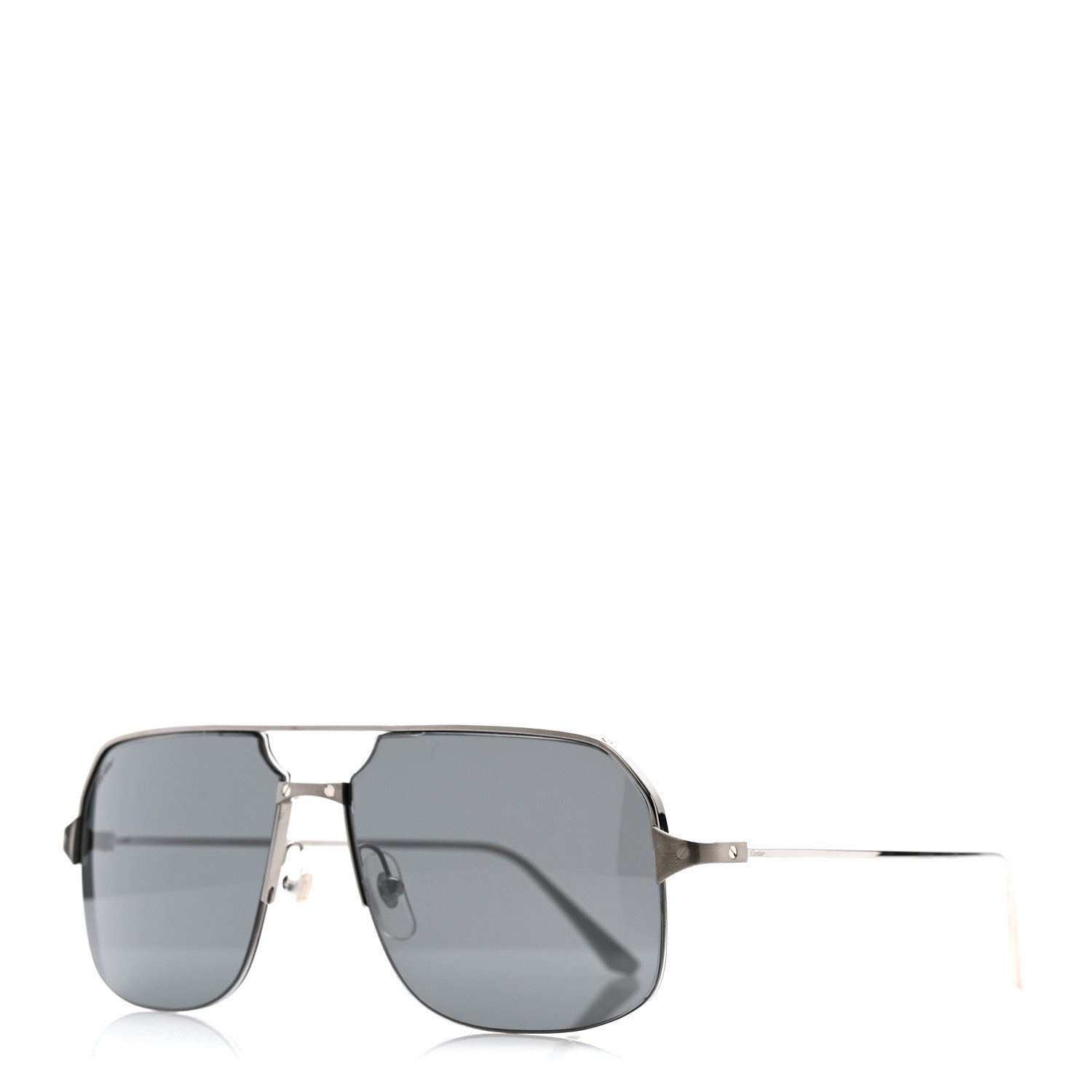 Cartier Metal CT0230S Sunglasses Silver Blue 1 of 8