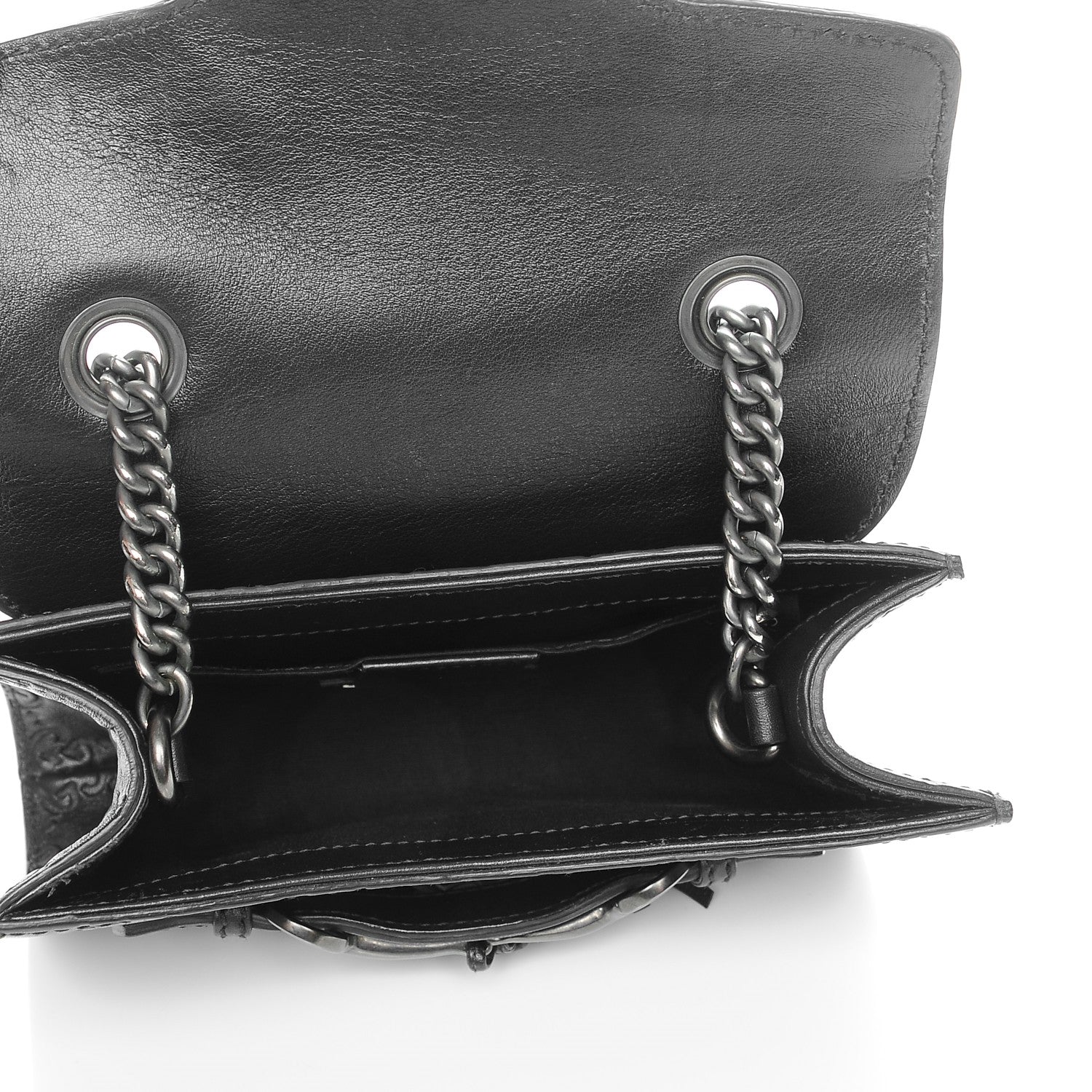 Gucci Guccissima Mini Emily Shoulder Bag Black 5 of 8