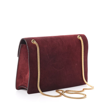 Saint Laurent Suede Medium Betty Burgundy 2 of 7