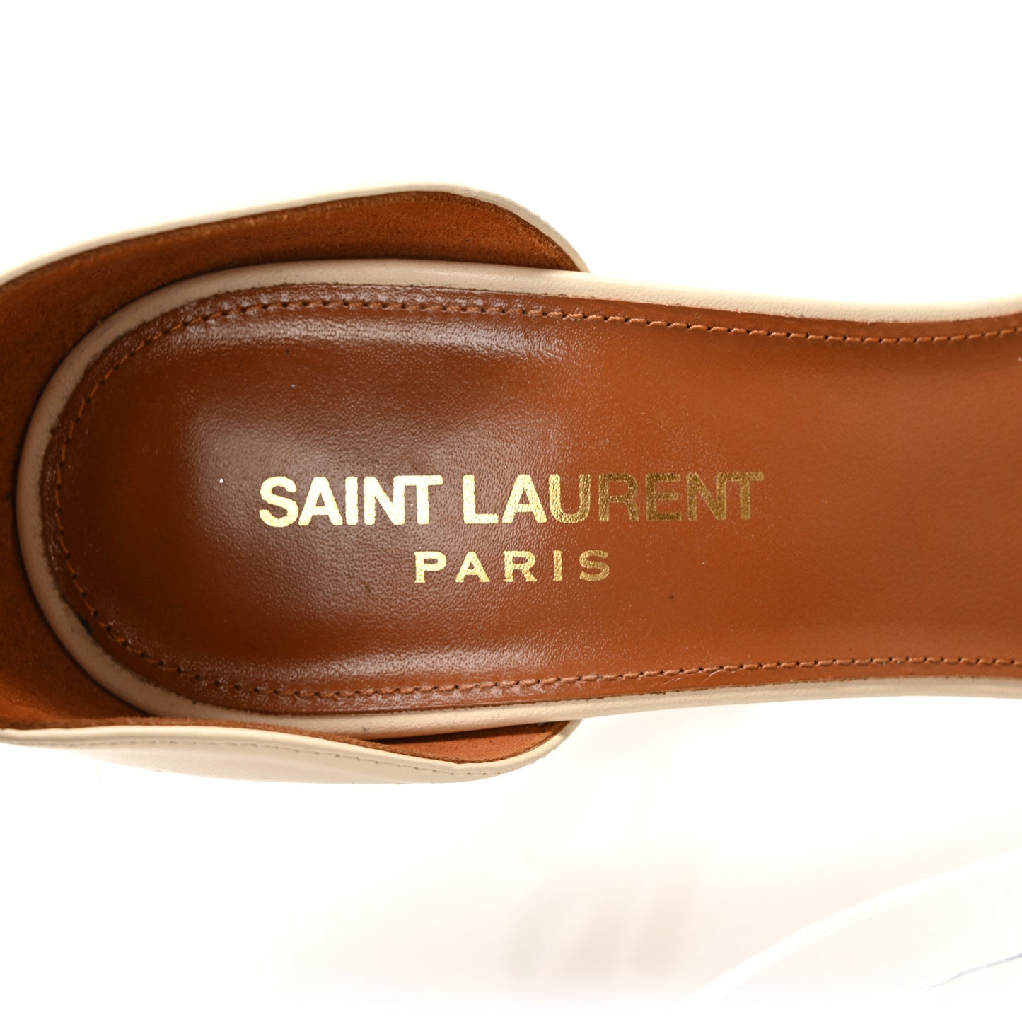 Calfskin Opyum Sandals 37 Real Beige