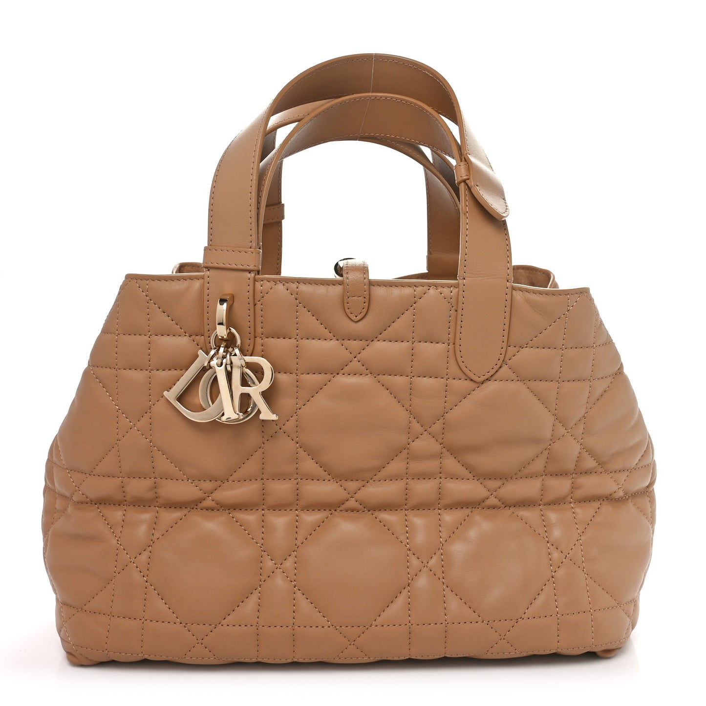 Calfskin Macrocannage Medium Toujours Tan