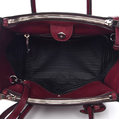 Prada Glace Calf Twin Pocket Tote Ametista 6 of 16
