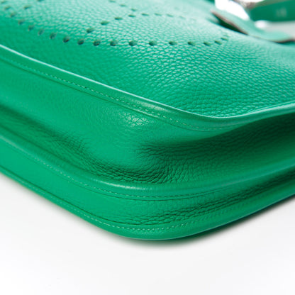 Hermes Taurillon Clemence Evelyne III PM Vert Menthe 28 of 28