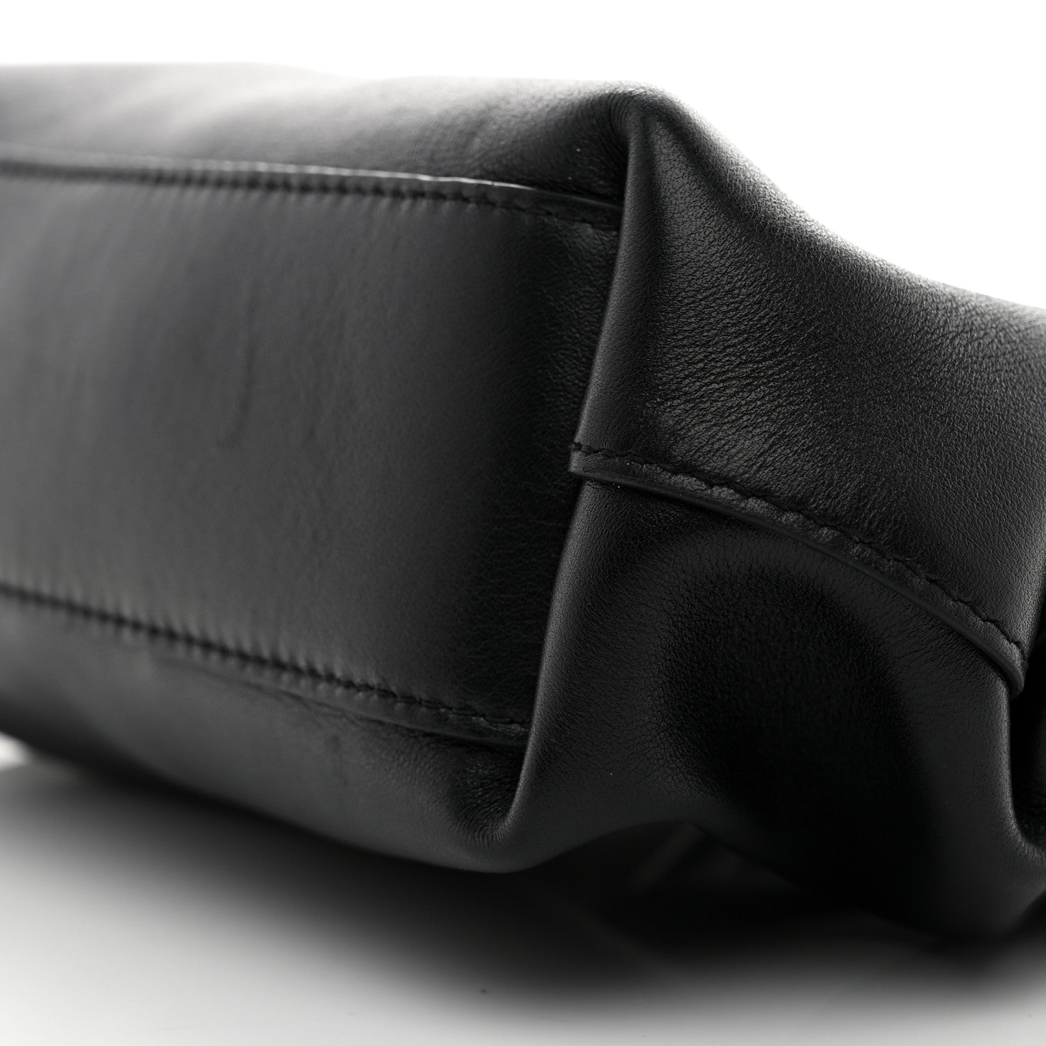 Bottega Veneta Calfskin Small The Point Triangle Bag Black 9 of 10
