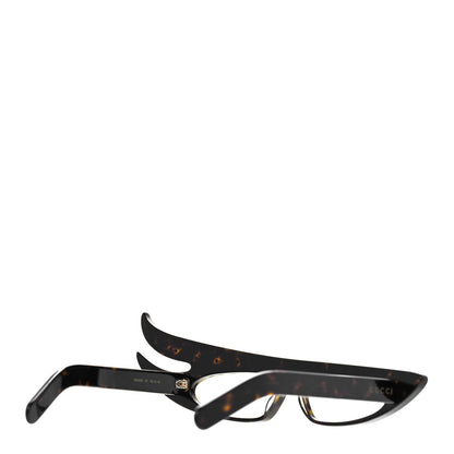 Gucci Acetate Asymmetrical Crystal Sunglasses GG0240S Havanna 3 of 10