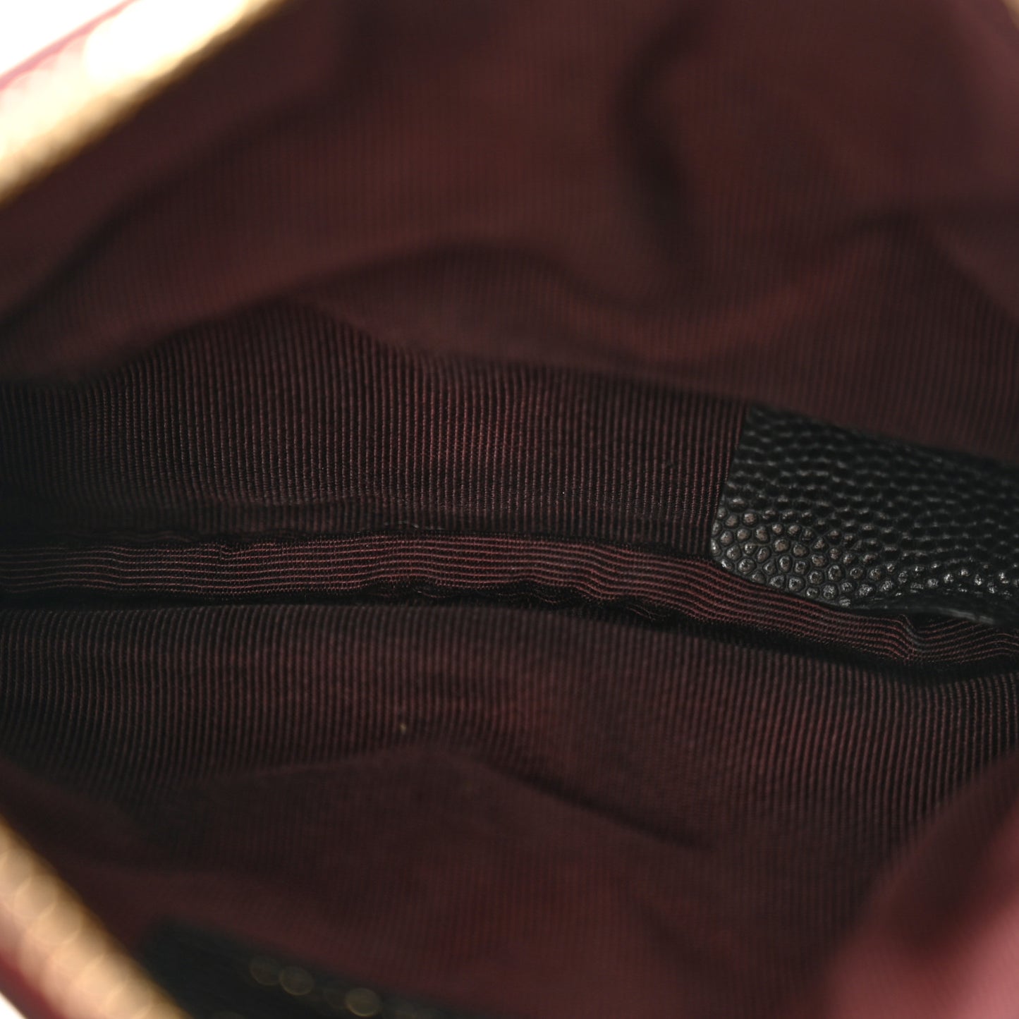 Caviar Quilted Small Cosmetic Case Black