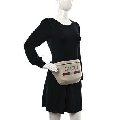 Gucci Grained Calfskin Logo Belt Bag White 3 of 9